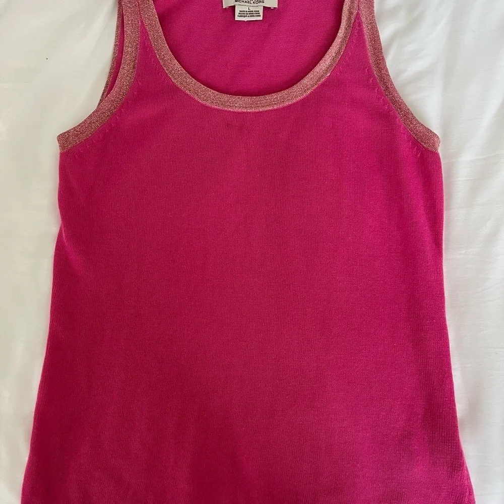 EUC Michael‎ Kors Hot Pink Sleeveless Tank Top, Medium/Large